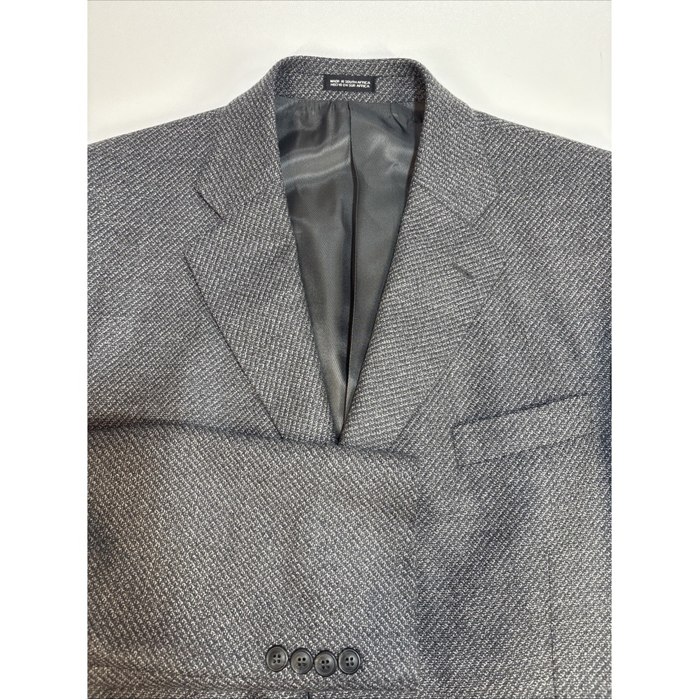 Stafford Essentials Men's Blazer Gray Birdseye Size‎ 42R 100% New Wool 3 Button